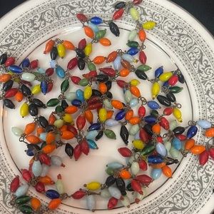 Vintage Multi Colored Beaded Necklace